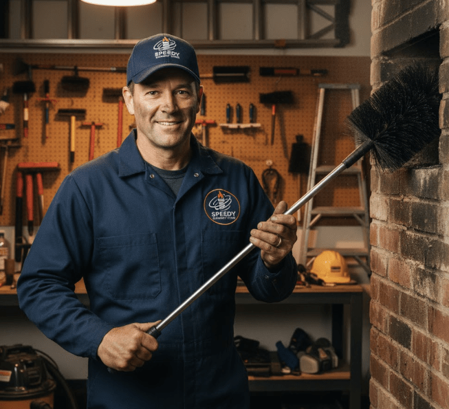 Speedy Chimney Care owner and certified technician